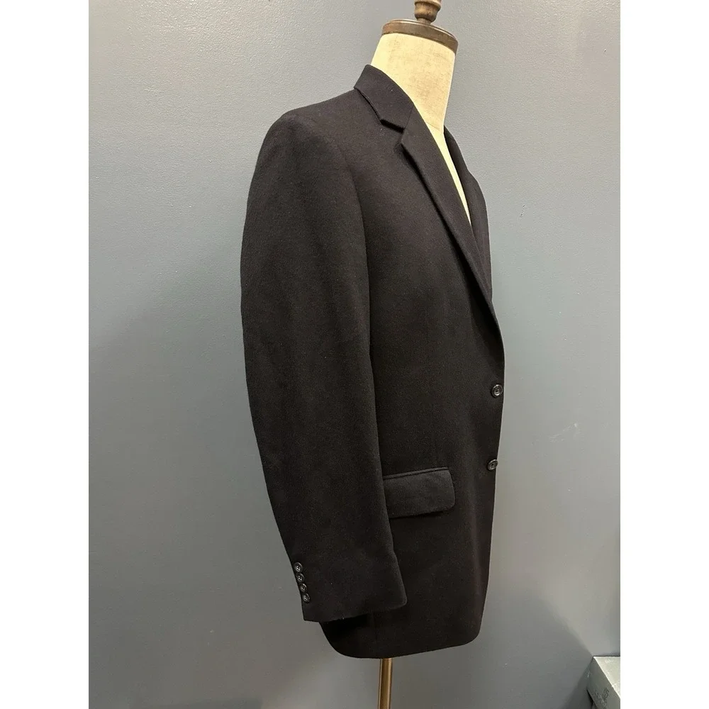 Jos. A. Bank Men's Jacket Blazer‎ Sport Coat 100% Cashmere Black Sz 43L Lined
